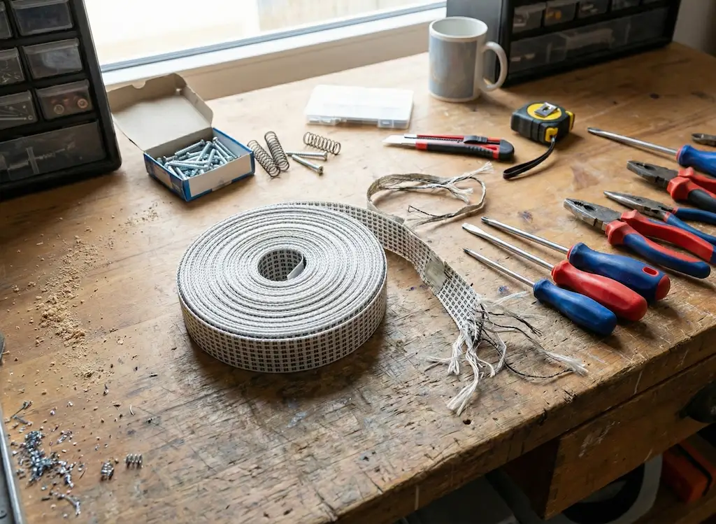 cambiar-cinta-de-persiana-rota-mesa