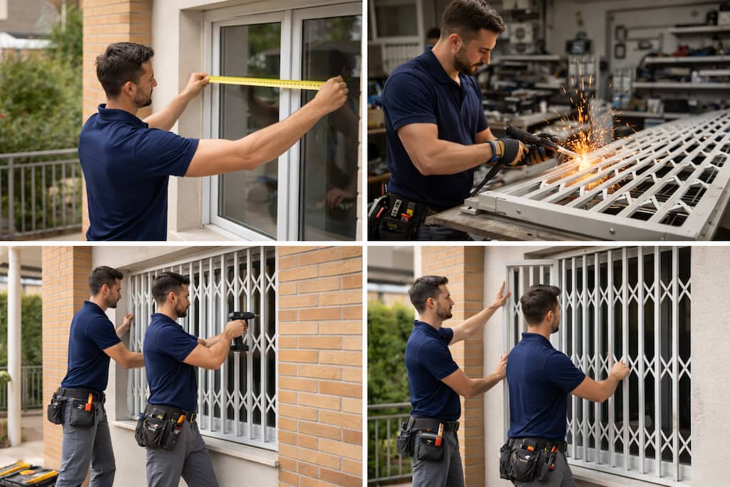 instalacion-rejas-barcelona-tecnicos-instalando-rejas